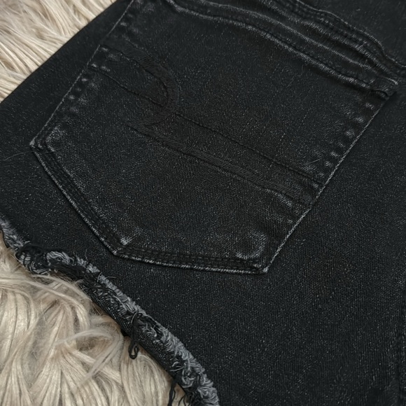 AE Hi Rise Shortie-Super Super Stretch-Black with Lace Embellishment-6-73 Cotton - Picture 10 of 14